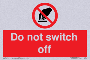Do not switch off 